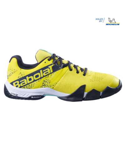 zapatilla de padel Babolat Movea Men amarillo fluor 23